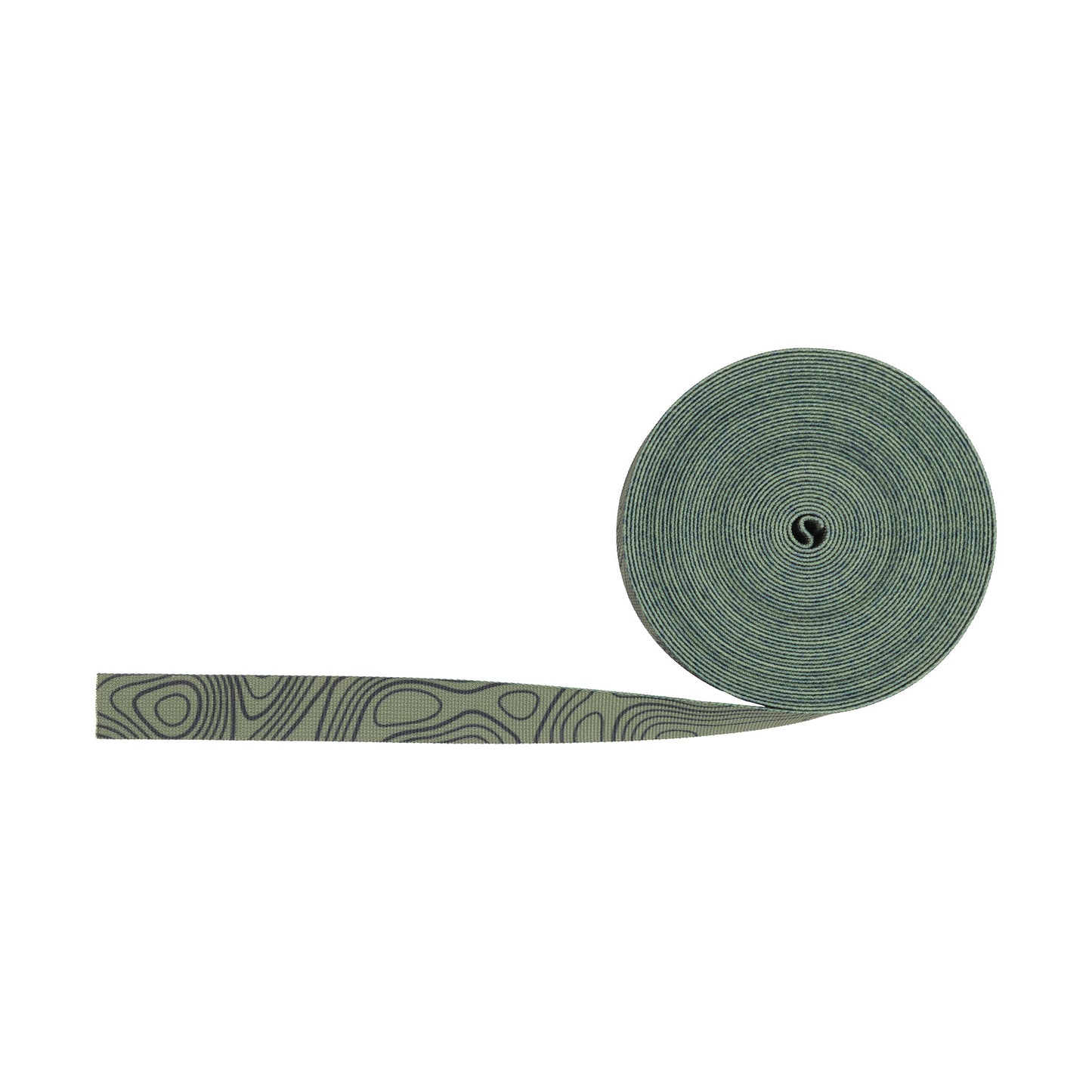 1 Inch Nylon Double Sided Printed Topography Map