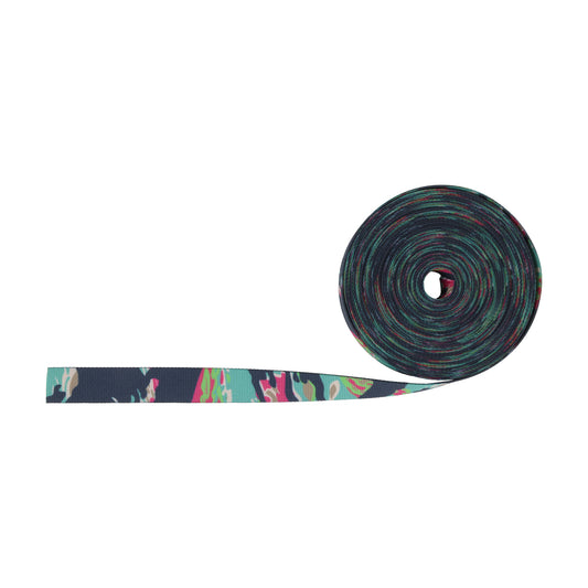 1 Inch Nylon Double Sided Printed Webbing Miami Tiger Stripe